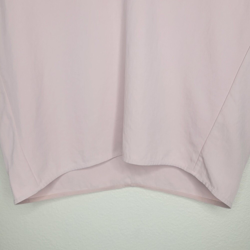 Everlane Japanese GoWeave Light Pink Rose Square Capsule Boxy V-Neck Tee Size 0 - Picture 9 of 12